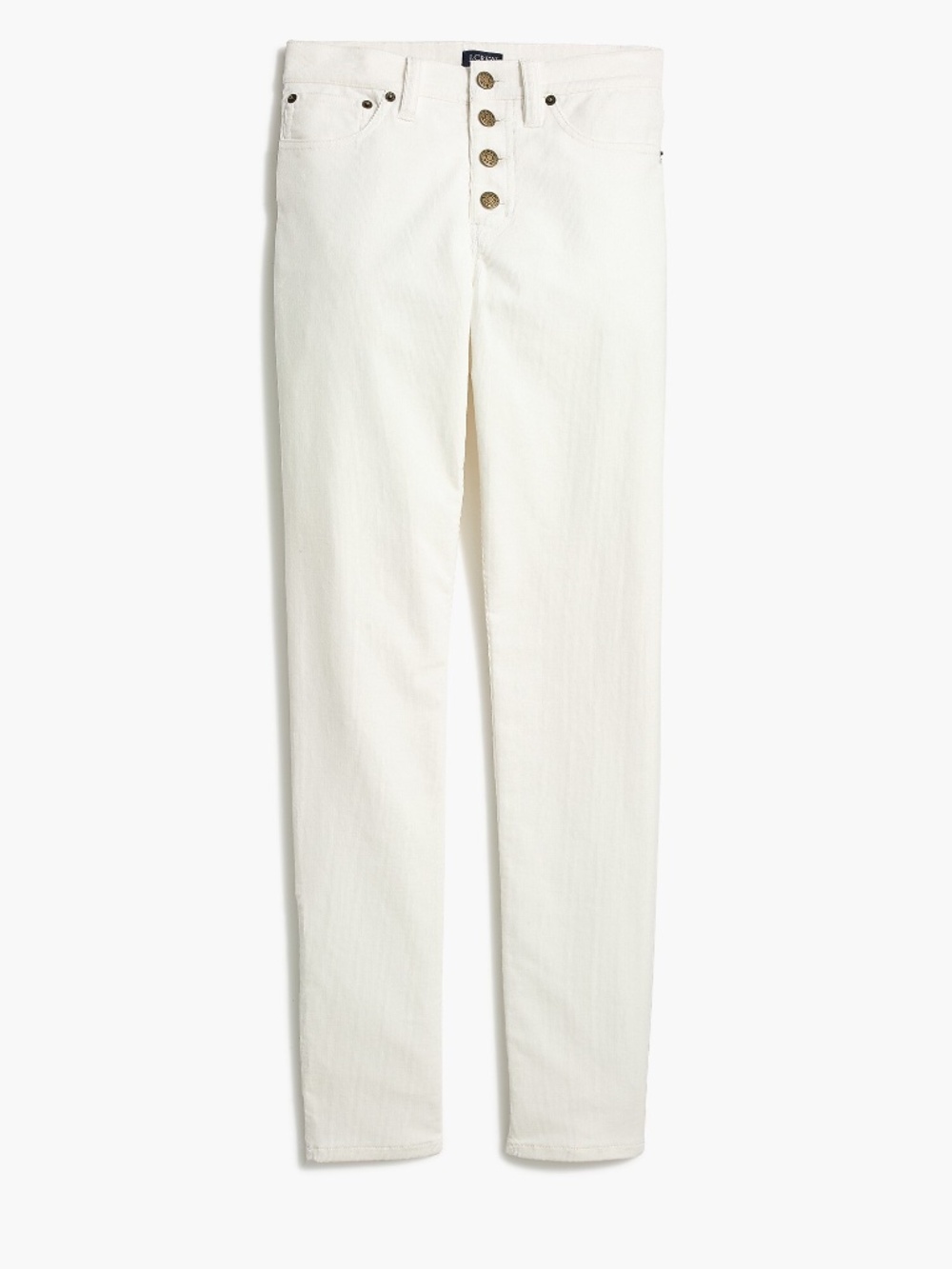 J.Crew 9" high-rise corduroy pants - Ivory